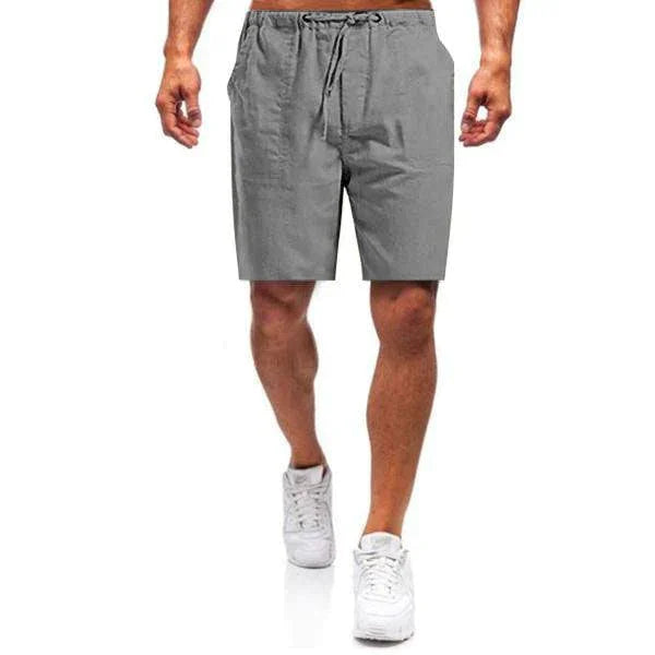 Men’s Linen Shorts with Drawstring Waist