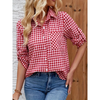 Women’s Gingham Button-Down Shirt