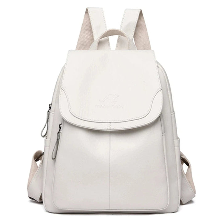 Anti-theft Leather Backpack for Stylish Women