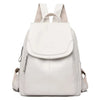 Anti-theft Leather Backpack for Stylish Women
