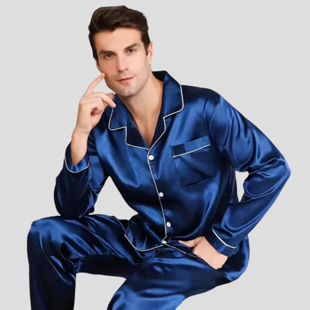 Men’s Satin-Silk Pajama Set