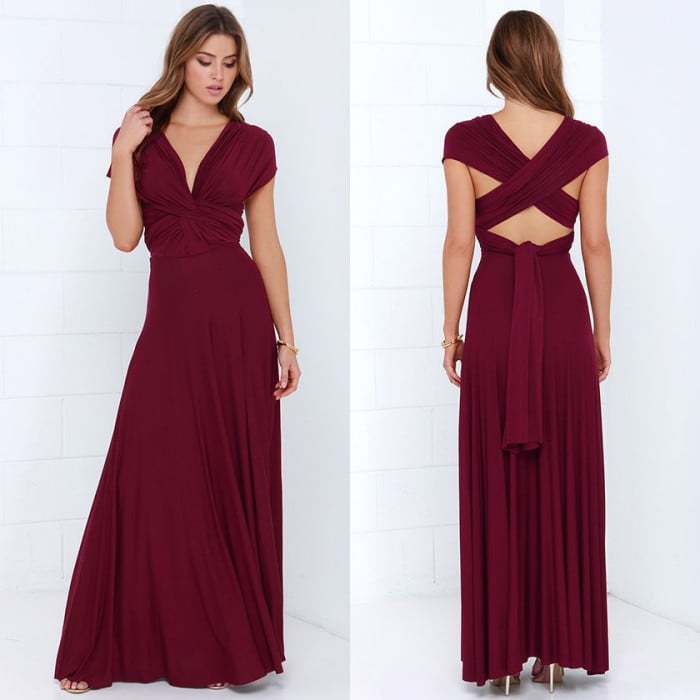 Women’s Maxi Dress with Convertible Straps