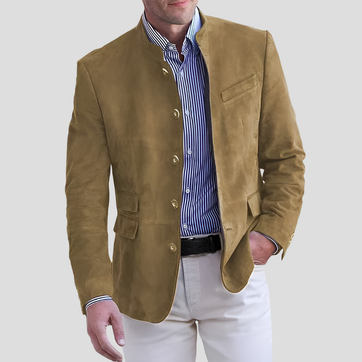 Jacket with Collar and Buttons for Men