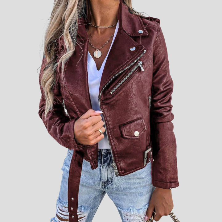 Women’s Lined Leather Jacket