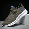 Men’s Athletic Shoes with Knitted Mesh Upper