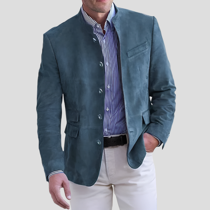 Jacket with Collar and Buttons for Men