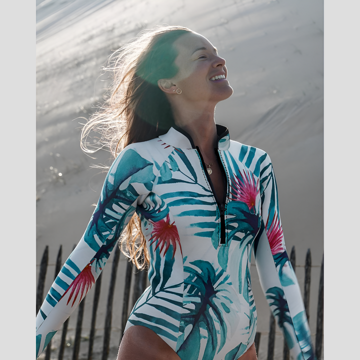 Women's Long-Sleeve One-Piece Swimsuit