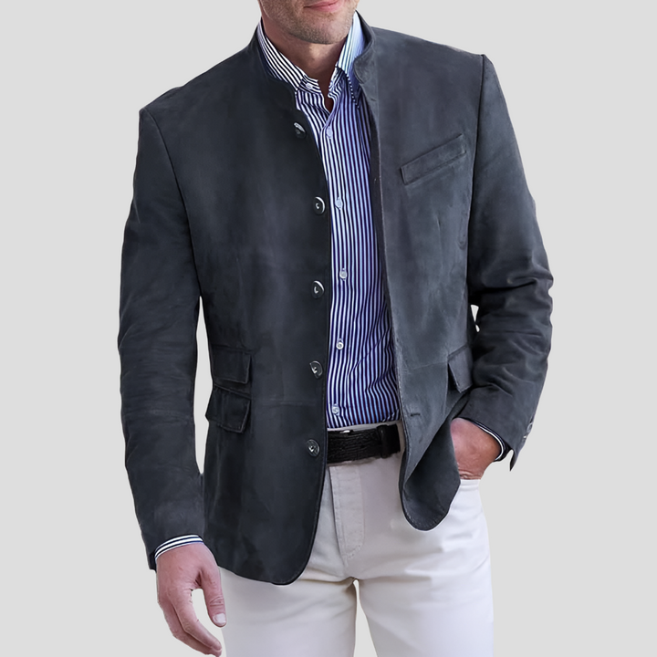 Jacket with Collar and Buttons for Men