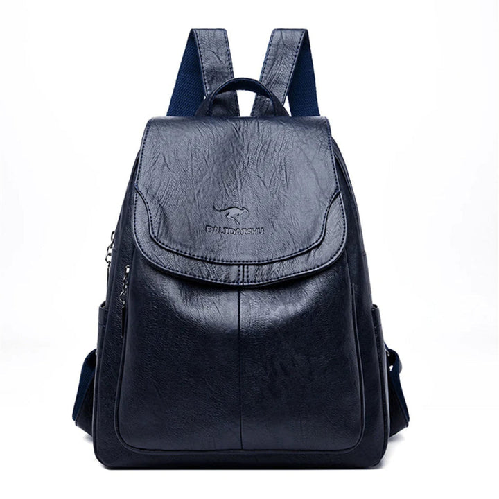 Anti-theft Leather Backpack for Stylish Women