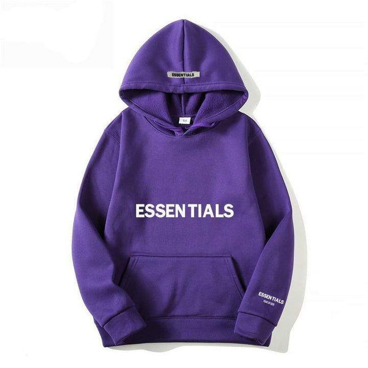 Warm Fleece Hoodie with Letter Print Cozy Comfort Meets Urban Style