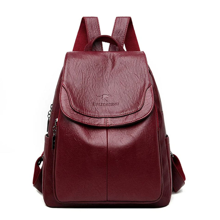 Anti-theft Leather Backpack for Stylish Women