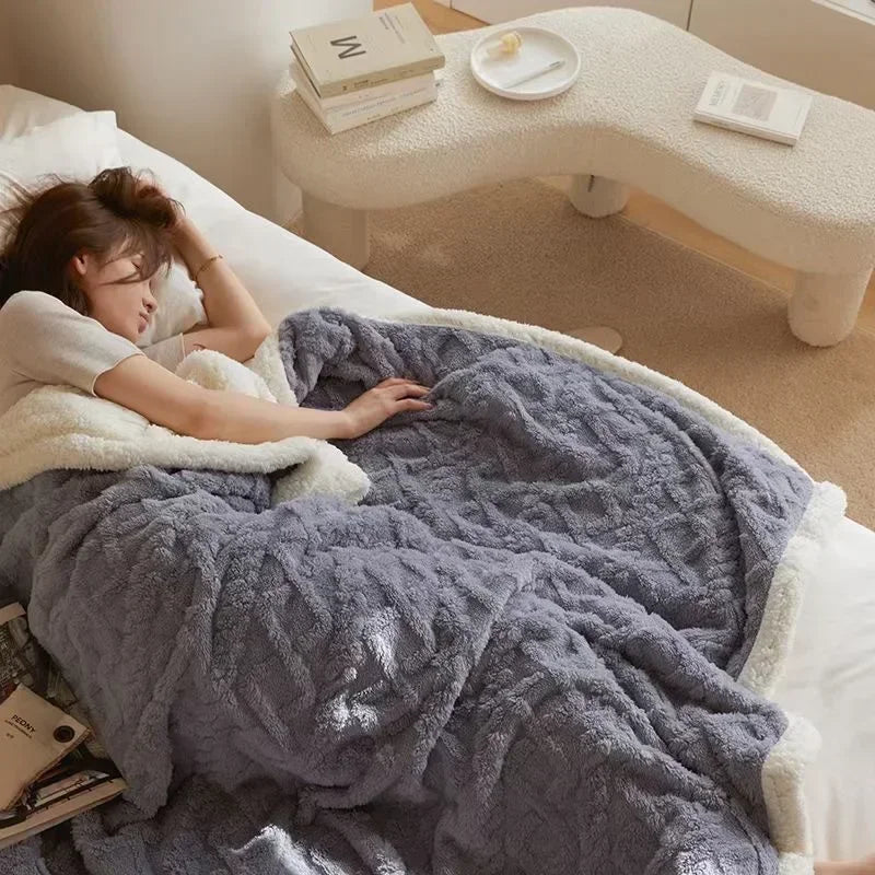 Winter Lambswool Blanket Ultimate Warmth and Comfort for Colder Days