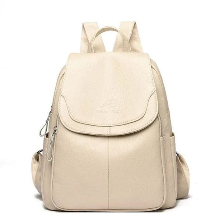 Anti-theft Leather Backpack for Stylish Women