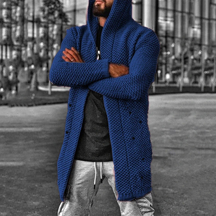 Long Hooded Cardigan for Men