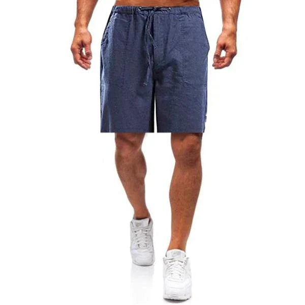 Men’s Linen Shorts with Drawstring Waist