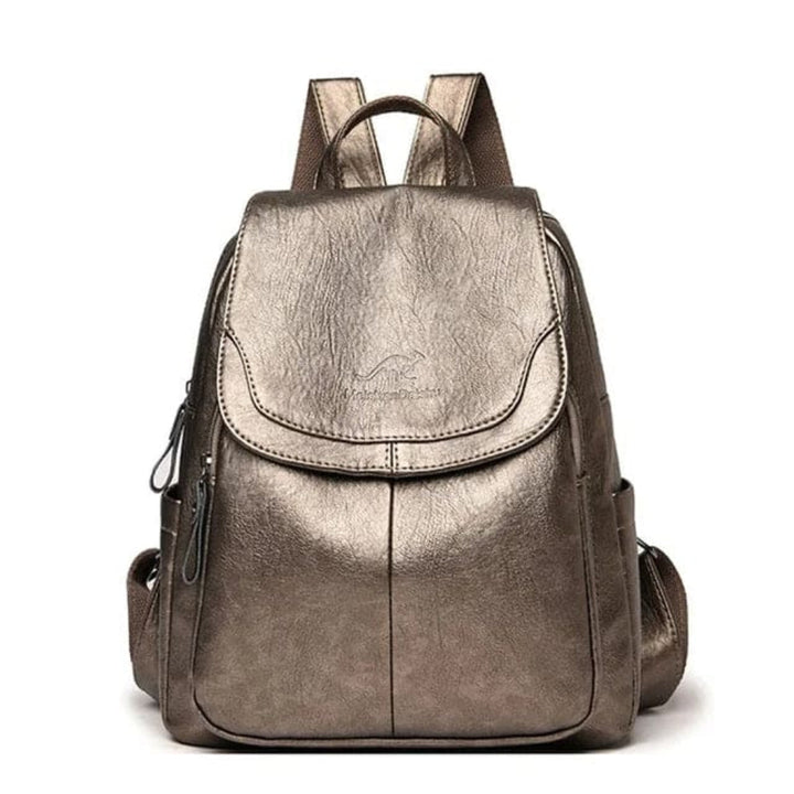 Anti-theft Leather Backpack for Stylish Women