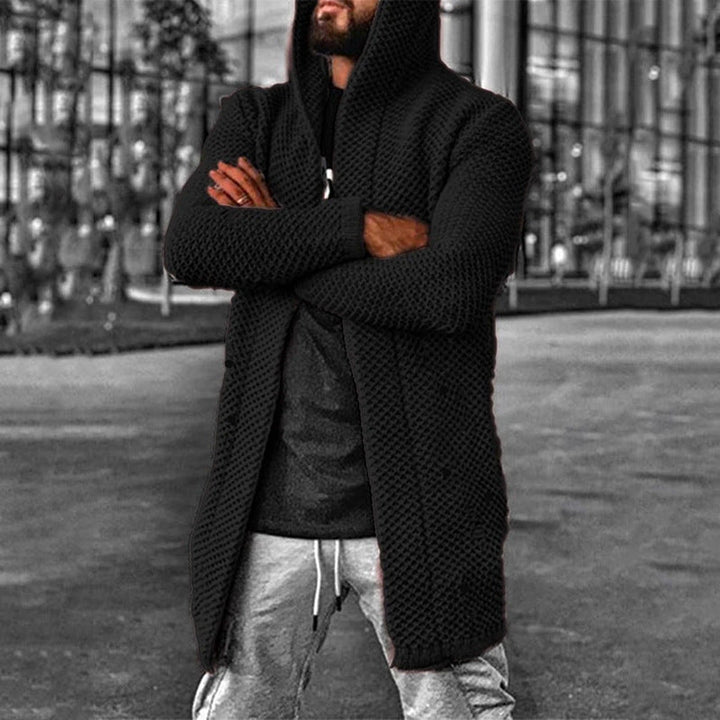 Long Hooded Cardigan for Men