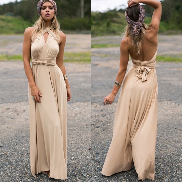 Women’s Maxi Dress with Convertible Straps