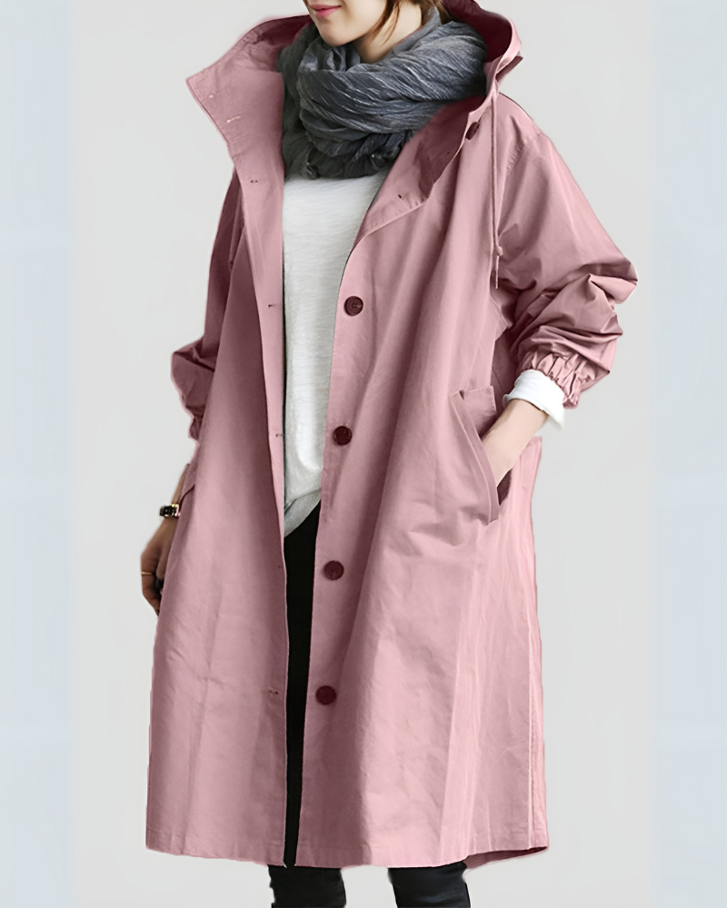 Classic Hooded Trench Coat