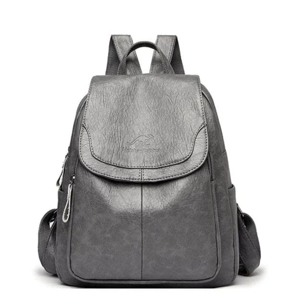 Anti-theft Leather Backpack for Stylish Women