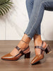Women’s Pointed Shoes with Heels and Ankle Strap