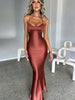 Women’s Long Bodycon Dress with Spaghetti Straps for Summer
