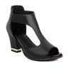 Women’s Open-Toe Sandals with Ankle Strap and Block Heel