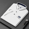 Men’s Short-Sleeved Polo Shirt with Knit Finish