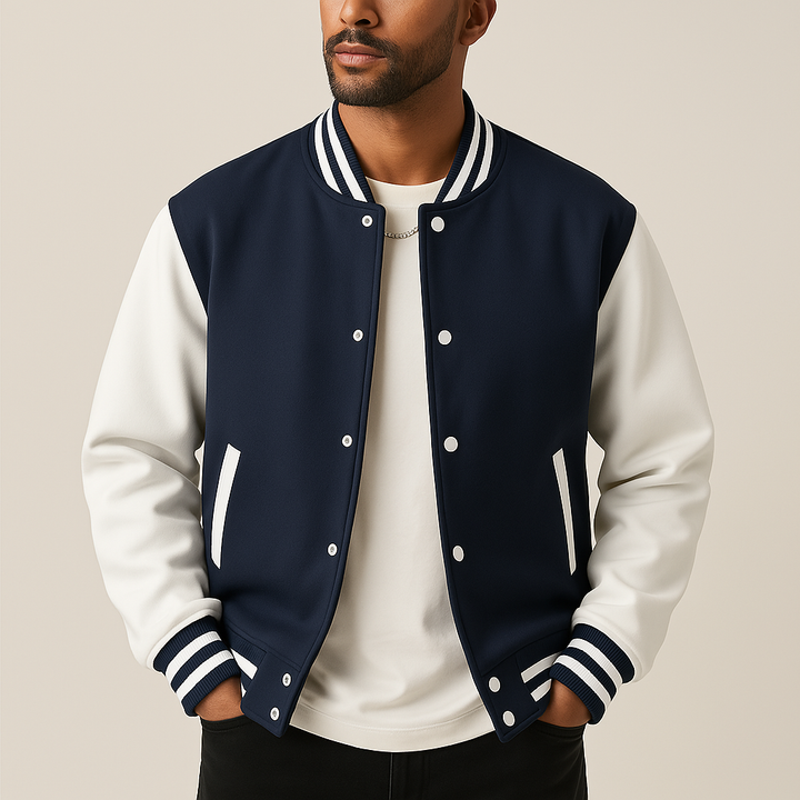 Men's Casual Baseball Jacket for Autumn