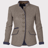 Women’s Long-Sleeve Jacket – Elegant Plain-Colour Layer