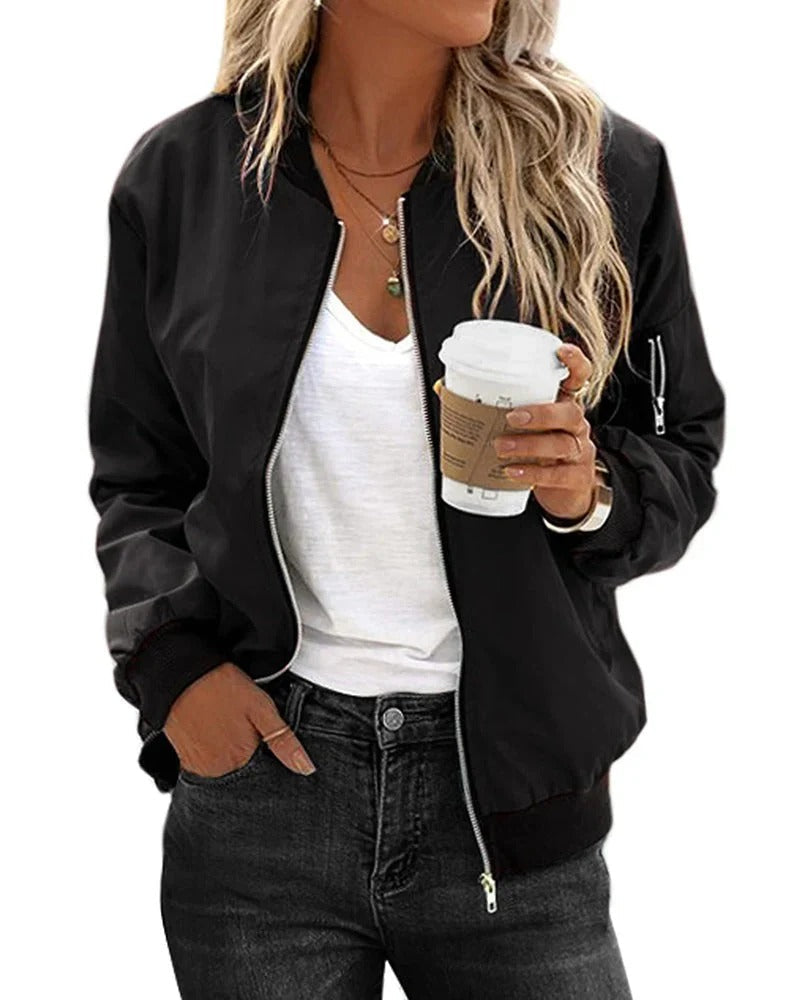 Classic Bomber Jacket for Women