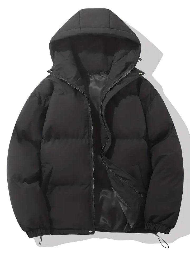 Women’s padded winter jacket with high collar and full zip