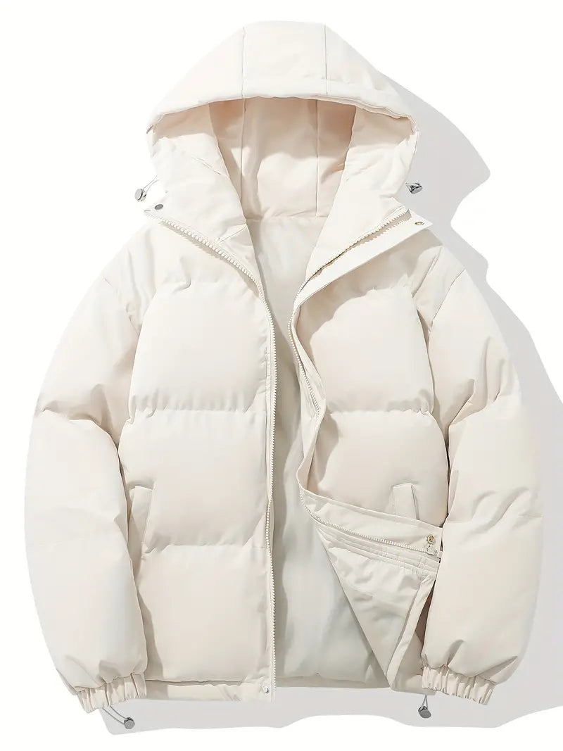 Women’s padded winter jacket with high collar and full zip