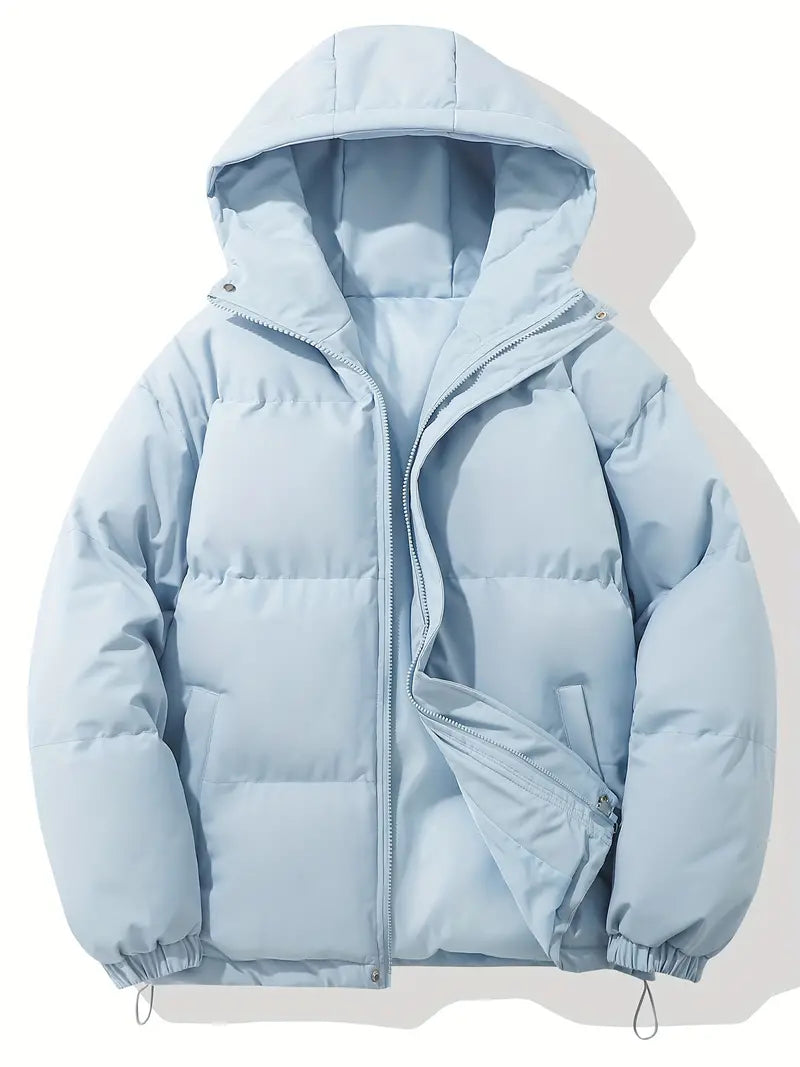 Women’s padded winter jacket with high collar and full zip