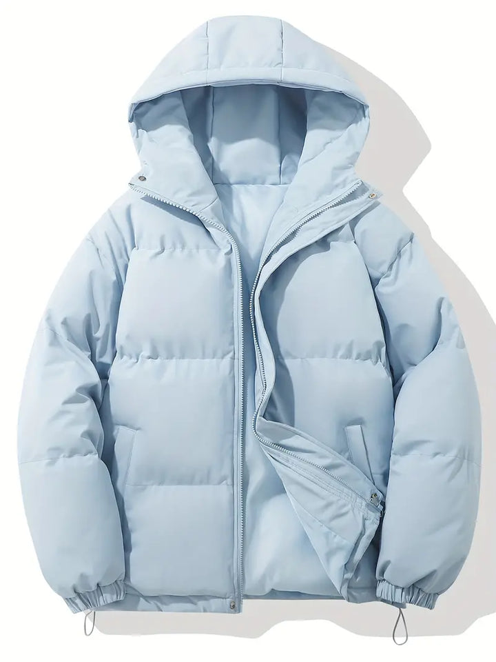 Women’s padded winter jacket with high collar and full zip