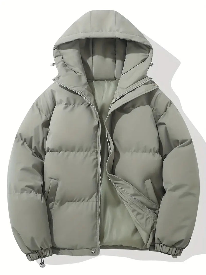 Women’s padded winter jacket with high collar and full zip