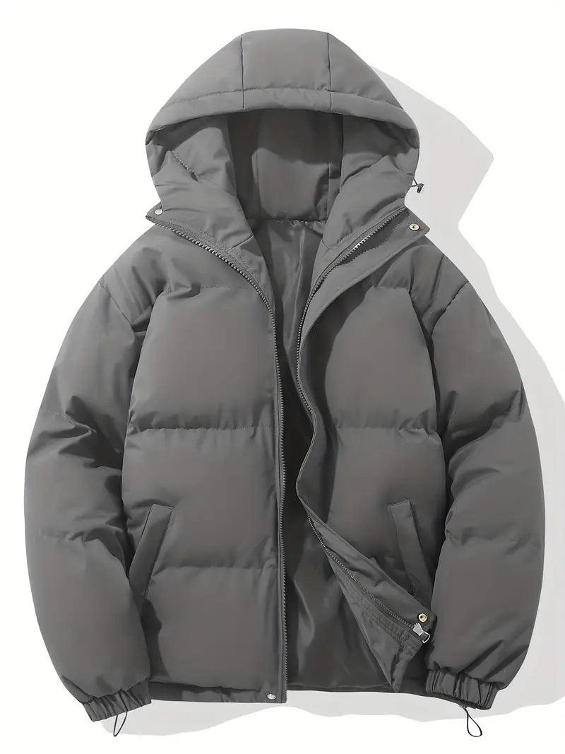 Women’s padded winter jacket with high collar and full zip