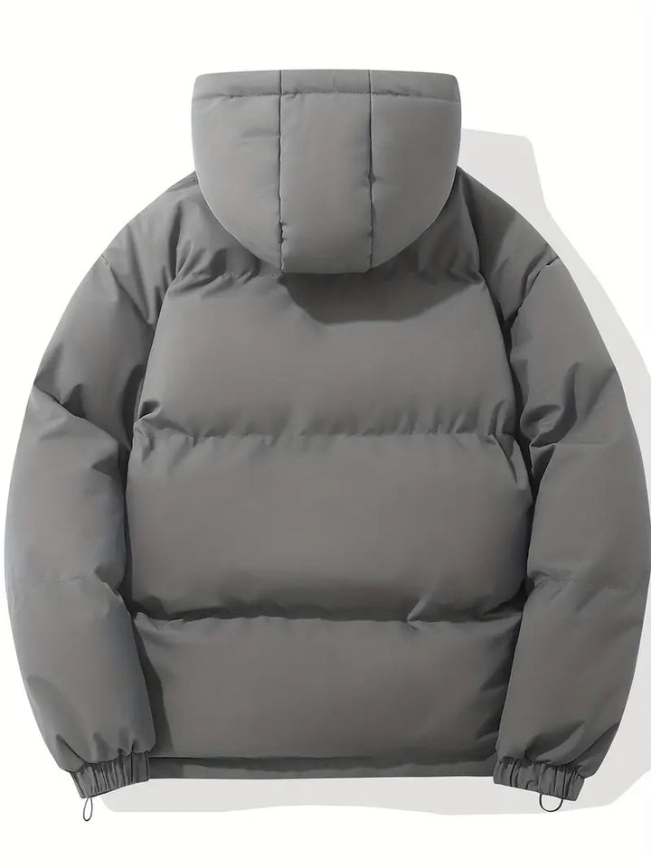 Women’s padded winter jacket with high collar and full zip