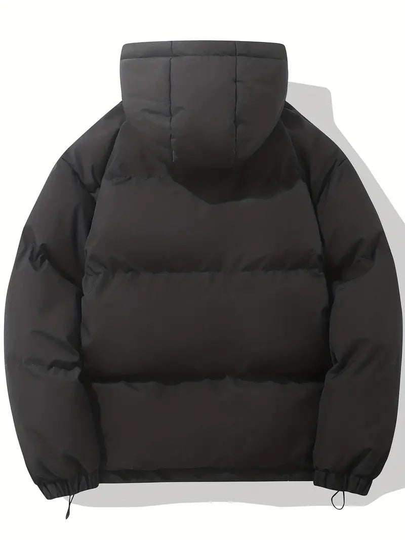 Women’s padded winter jacket with high collar and full zip