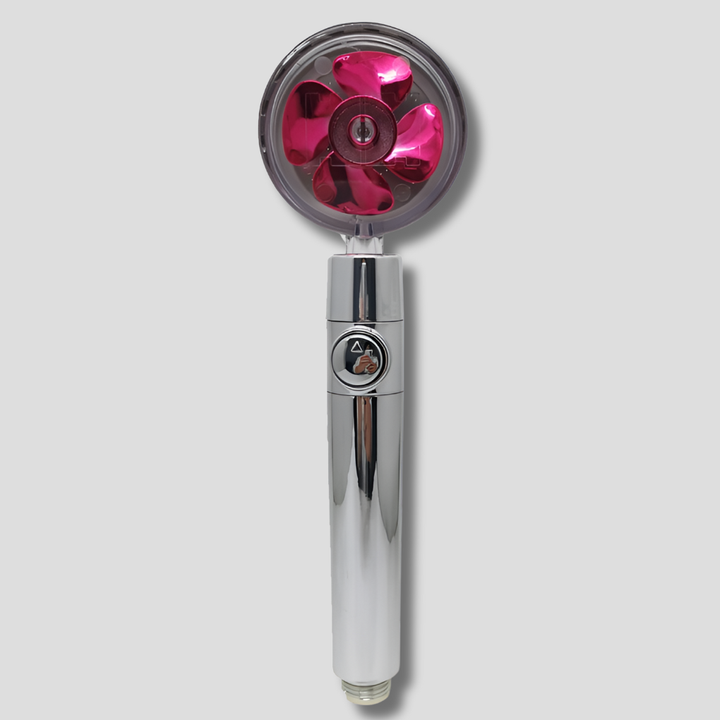 Shower Head with Rotating Propeller  High-Pressure Rain Effect
