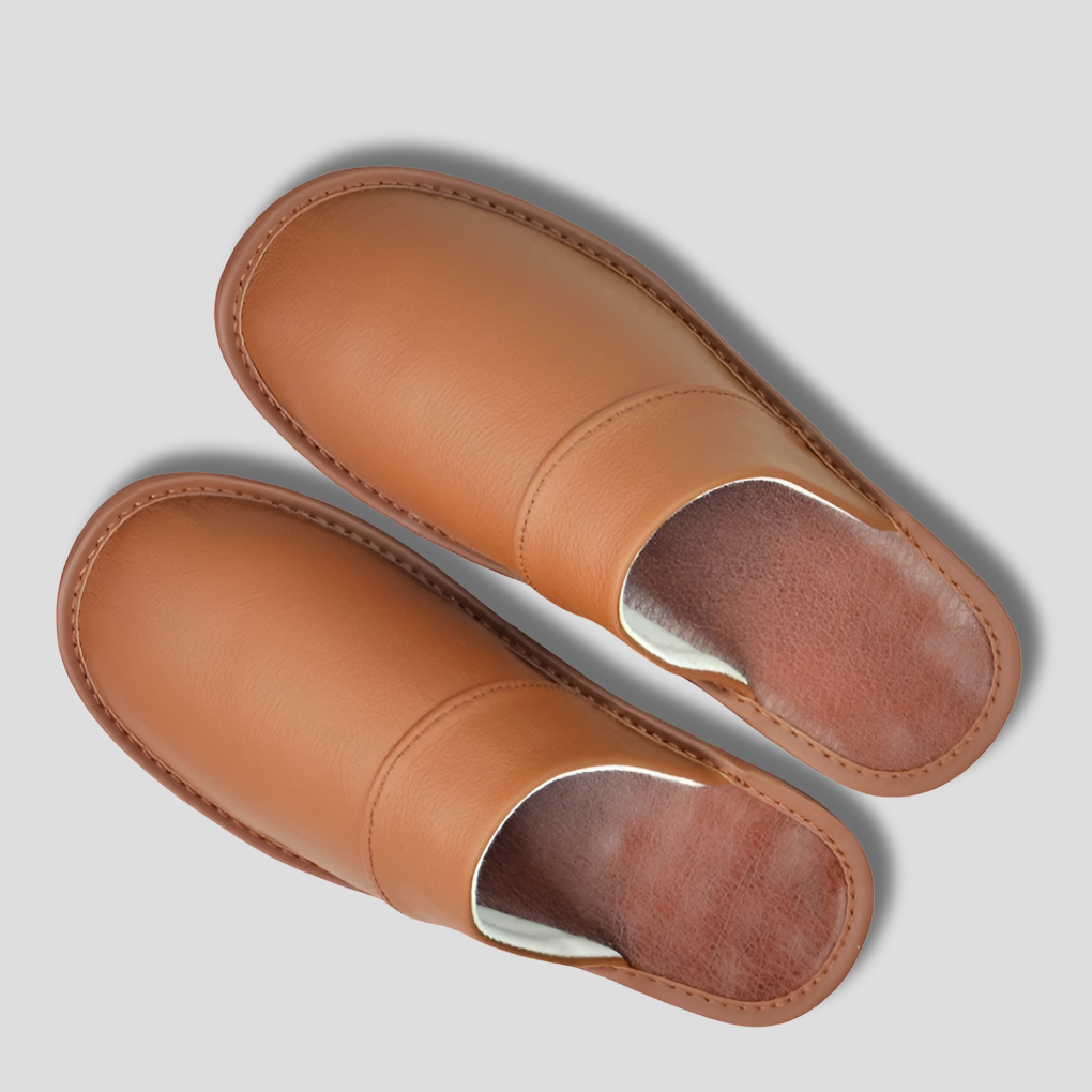 Non-Slip Comfort Genuine Leather Indoor Slippers