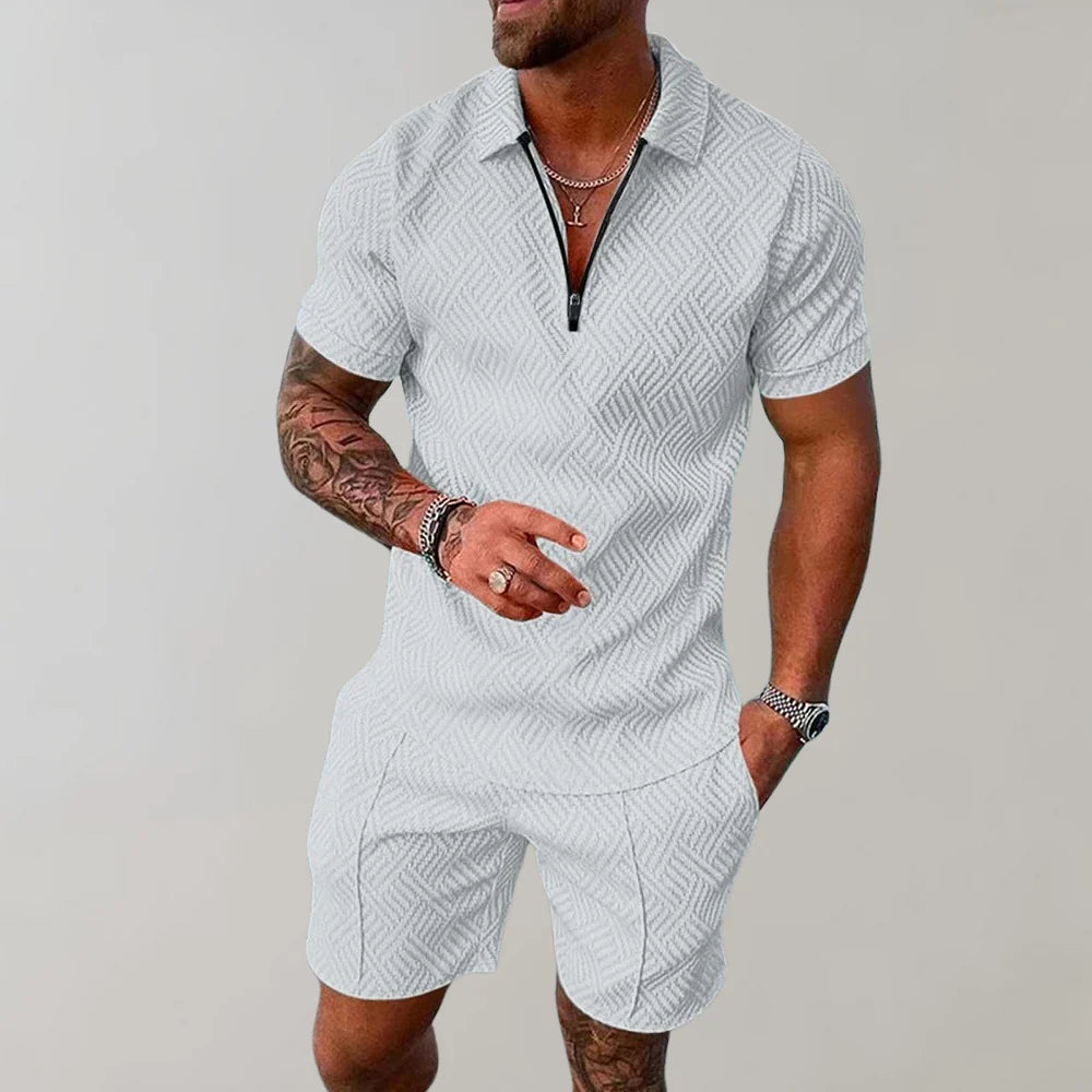 Two-Piece Summer Set for Men Casual Comfort Designed for Summer Days