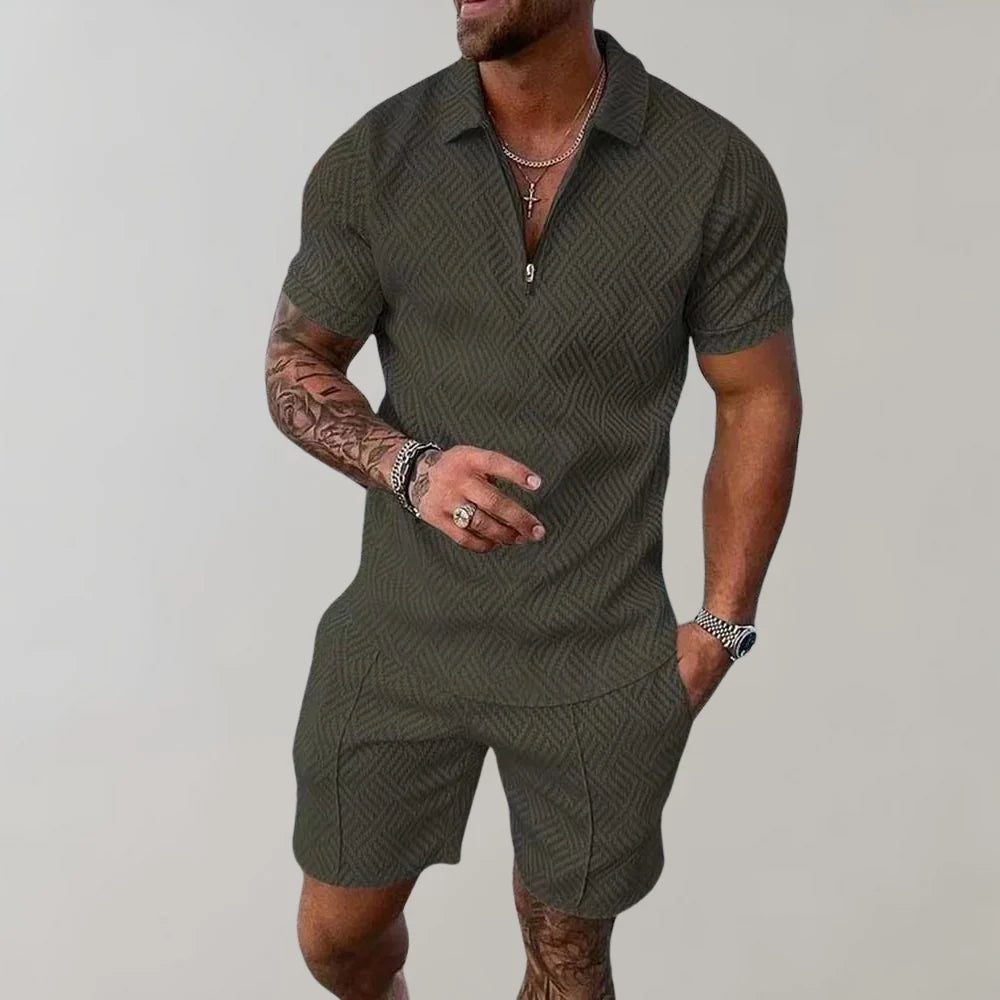 Two-Piece Summer Set for Men Casual Comfort Designed for Summer Days
