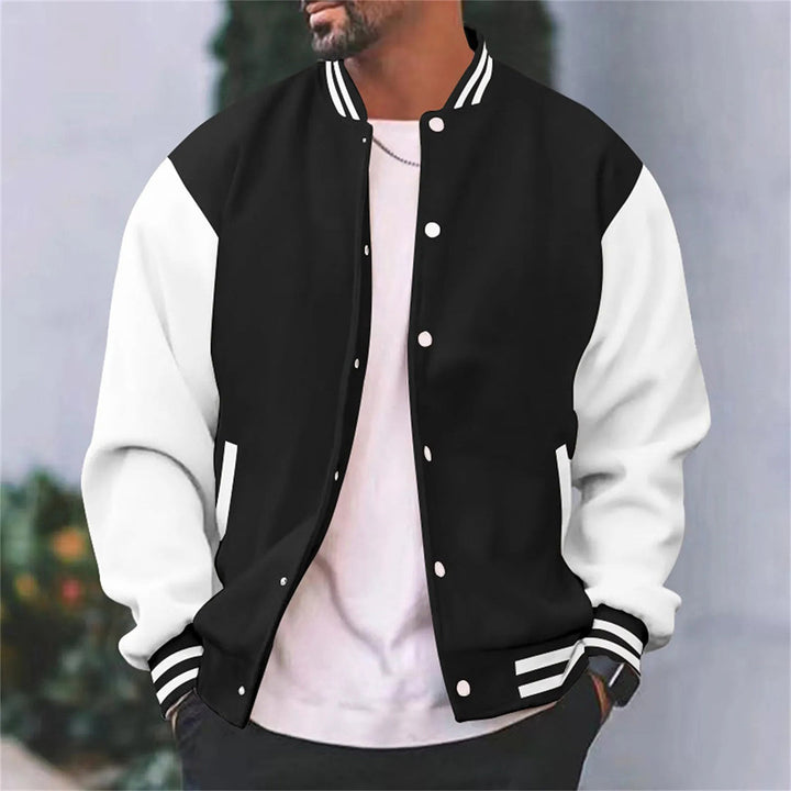 Men's Casual Baseball Jacket for Autumn