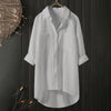 Women’s Button-Front Tunic Top with Chest Pockets