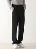 Men’s Draped Formal Pants with Wide-Leg Cut