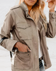 Jacket with Zipper and Pockets for Women