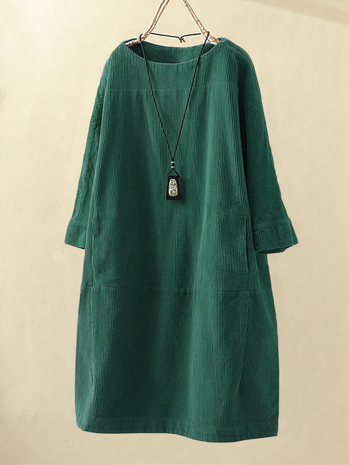 Women’s Midi-Length Corduroy Dress