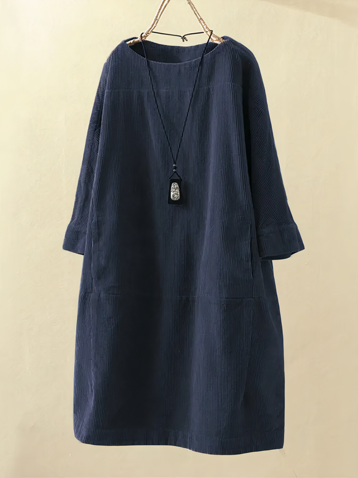 Women’s Midi-Length Corduroy Dress