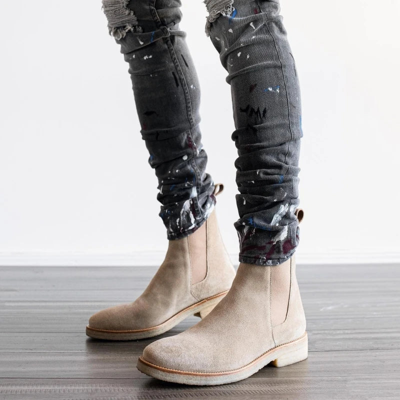 Suede Chelsea Boots for Men